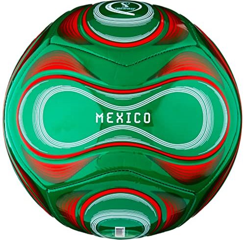 adidas Unisex-Adult Official World Cup Club Soccer Ball, Vivid Green/Scarlet/White 5
