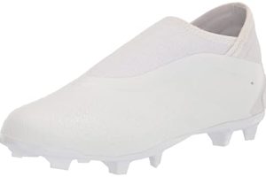 adidas Unisex Predator Accuracy.3 Firm Ground Soccer Shoe, White/White/Black (Laceless), 8 US Men